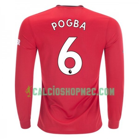 Manchester United Paul Pogba 6 Maglia Prima 2019/2020 Manica Lunga